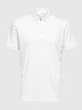 Selected ZIPPER POLO SHIRT, Cloud Dancer, highres - 16079026_CloudDancer_001.jpg