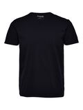 Selected V-NECK T-SHIRT, Black, highres - 16087850_Black_001.jpg