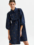 Selected EMBROIDERED PUFF SLEEVED DRESS, Dark Sapphire, highres - 16085293_DarkSapphire_945233_008.jpg