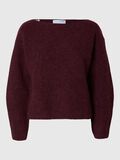 Selected WOOL BLEND BOAT NECK JUMPER, Zinfandel, highres - 16095594_Zinfandel_001.jpg