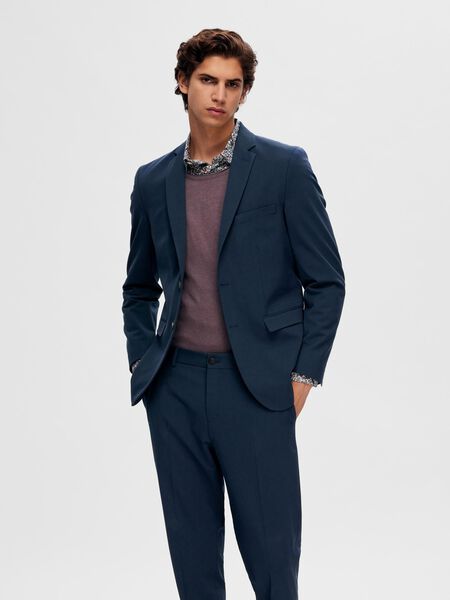 Selected VISKOSEMIX SLIM FIT BLAZER, Blue Depths, highres - 16087824_BlueDepths_003.jpg