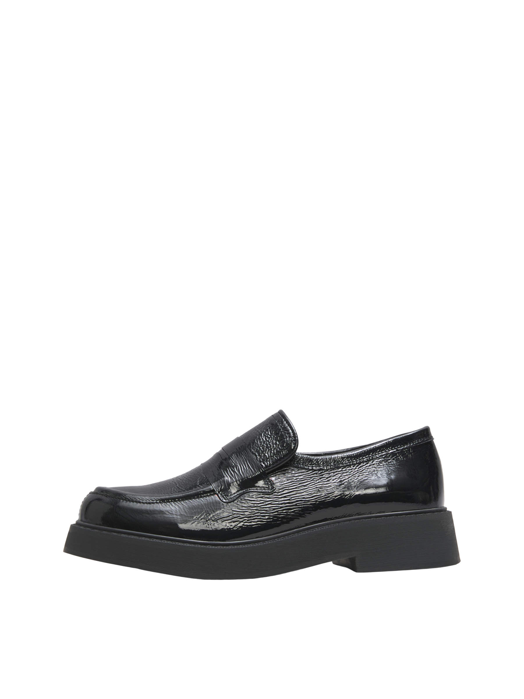 PATENT LEATHER LOAFERS Black SELECTED FEMME