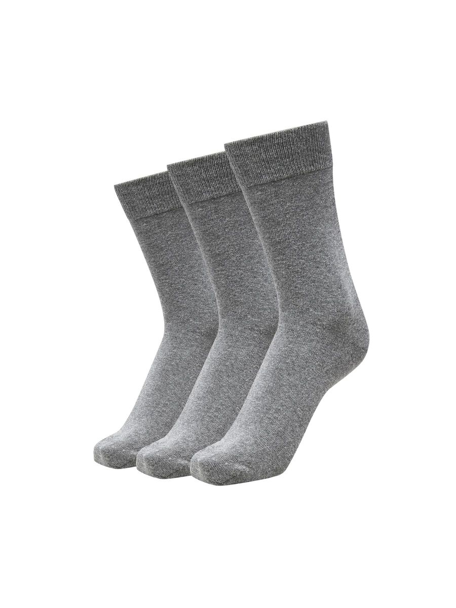 Selected 3-PACK SOCKS, Grey, highres - 16053058_Grey_001.jpg