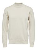Selected LONG SLEEVED KNITTED PULLOVER, Oatmeal, highres - 16086643_Oatmeal_001.jpg