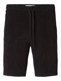 Selected TERRYCLOTH SHORTS, Black, highres - 16090745_Black_001.jpg