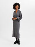 Selected MANCHES BALLONS ROBE EN MAILLE, Medium Grey Melange, highres - 16081311_MediumGreyMelange_003.jpg