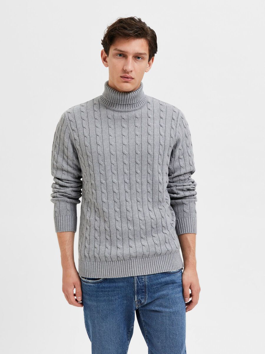 Selected PULLOVER, Medium Grey Melange, highres - 16077218_MediumGreyMelange_003.jpg