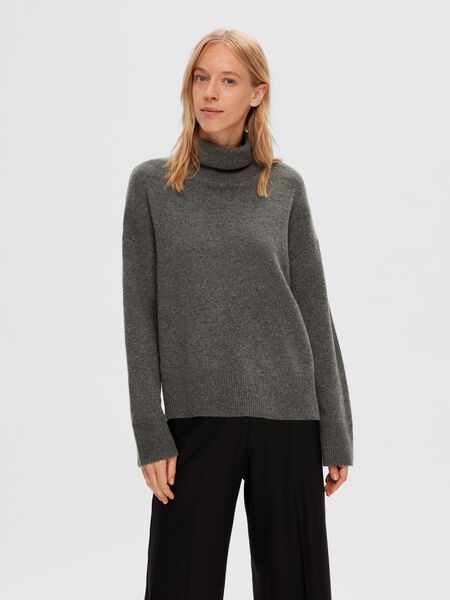 Selected WOOL BLEND ROLL NECK JUMPER, Medium Grey Melange, highres - 16093235_MediumGreyMelange_1097714_003.jpg