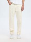 Selected BOMULDSBLANDING STRAIGHT FIT JEANS, White Denim, highres - 16097905_WhiteDenim_003.jpg