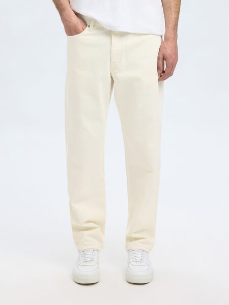 Selected KATOENMIX STRAIGHT FIT JEANS, White Denim, highres - 16097905_WhiteDenim_003.jpg