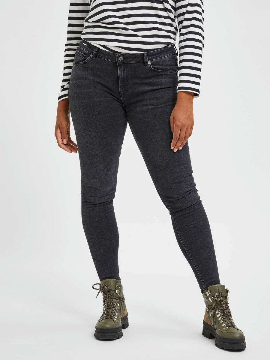 Selected COUPE SKINNY CURVE TAILLE MI-HAUTE JEAN, Black Denim, highres - 16077803_BlackDenim_823860_003.jpg