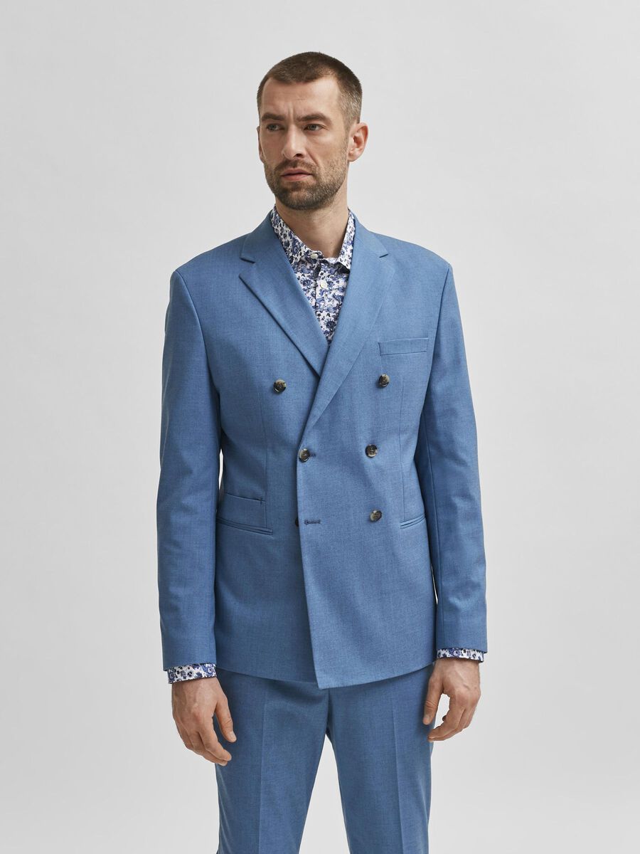 Selected SLIM FIT RECYCLED POLYESTER BLEND BLAZER, Heritage Blue, highres - 16079069_HeritageBlue_003.jpg