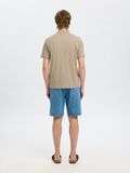 Selected SHORT SLEEVED POLO SHIRT, Oatmeal, highres - 16099994_Oatmeal_004.jpg