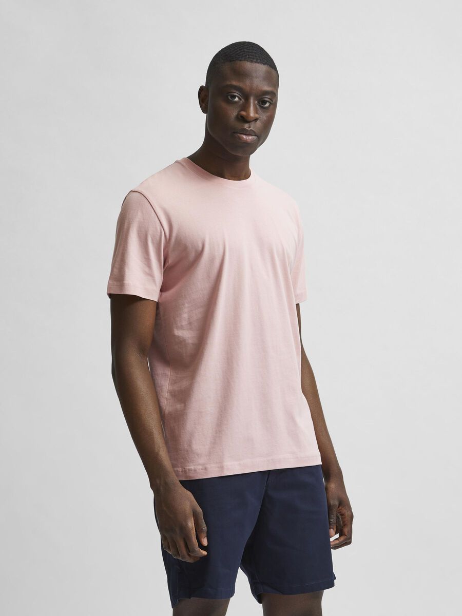 Selected ALGODÓN ORGÁNICO AJUSTE REGULAR CAMISETA, Mellow Rose, highres - 16078601_MellowRose_003.jpg