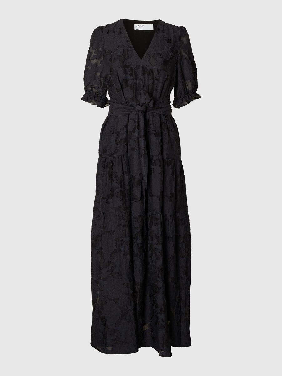 Selected FLORAL-PRINTED MAXI DRESS, Dark Sapphire, highres - 16094187_DarkSapphire_001.jpg
