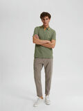 Selected SHORT SLEEVED POLO SHIRT, Olivine, highres - 16085911_Olivine_956245_005.jpg