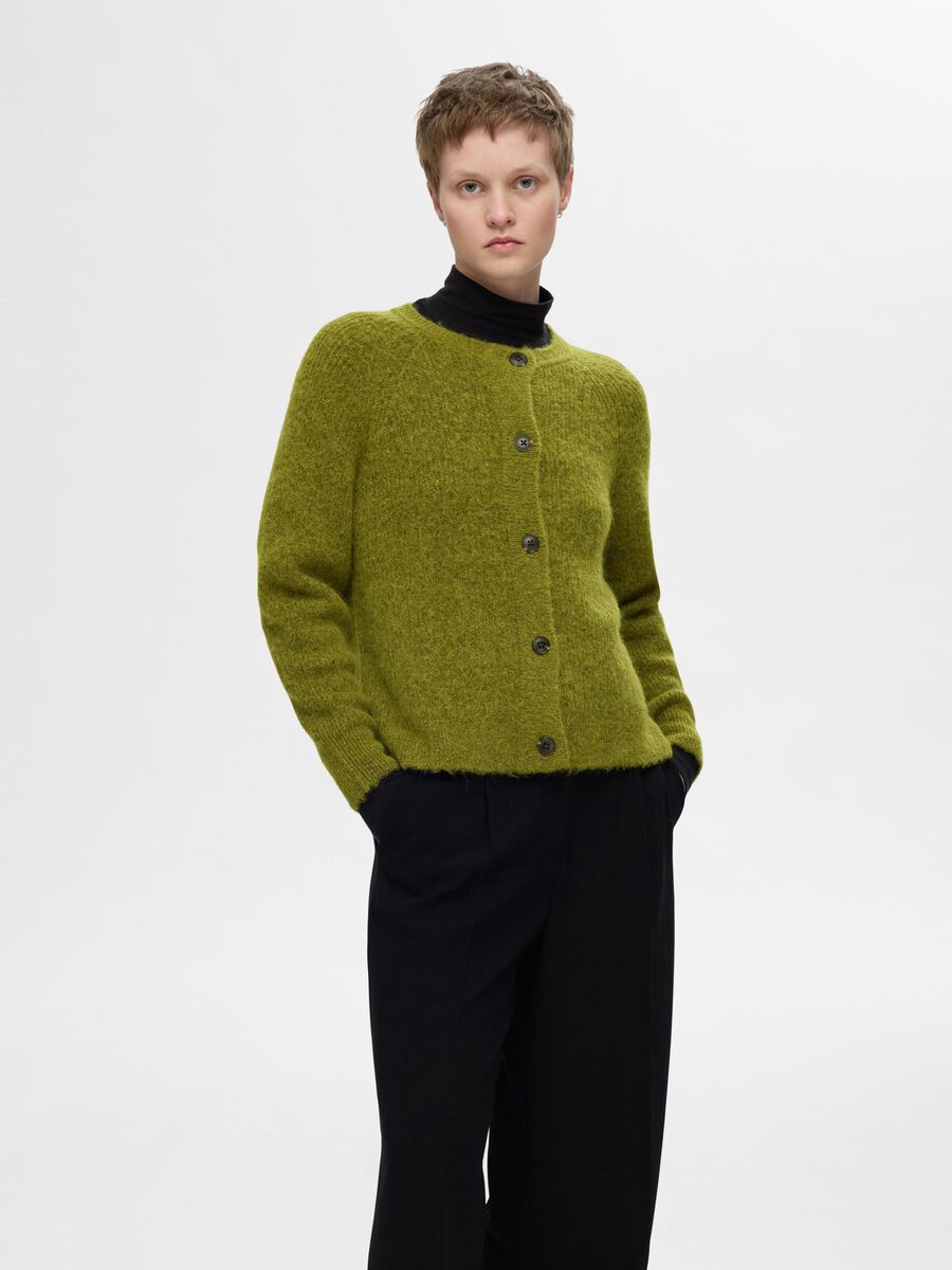 Selected MANCHES LONGUES CARDIGAN, Cardamom Seed, highres - 16074481_CardamomSeed_773856_003.jpg