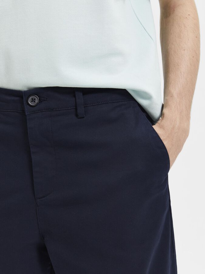 172 SLIM TAPERED FIT FLEX CHINOS | Blue | SELECTED HOMME®