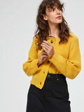 Selected BUTTONED - KNITTED CARDIGAN, Lemon Curry, highres - 16070414_LemonCurry_008.jpg