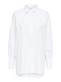 Selected LONG ORGANIC COTTON SHIRT, Bright White, highres - 16079703_BrightWhite_001.jpg