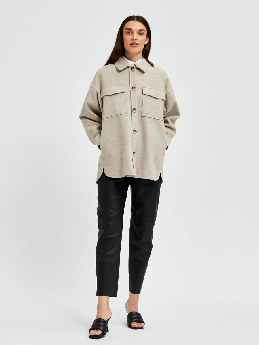 Selected VÆVET TWILL SHACKET, Pure Cashmere, highres - 16082458_PureCashmere_901245_005.jpg