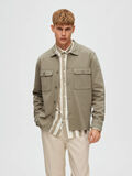 Selected LANGARM OVERSHIRT, Vetiver, highres - 16088535_Vetiver_003.jpg