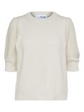 Selected SHORT-SLEEVED KNITTED TOP, Birch, highres - 16089627_Birch_001.jpg