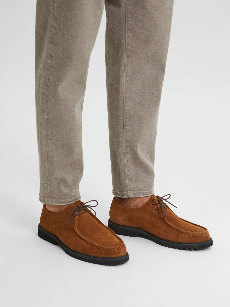 Selected DAIM CHAUSSURES À BOUTS MOCASSINS, Cognac, highres - 16084410_Cognac_003.jpg