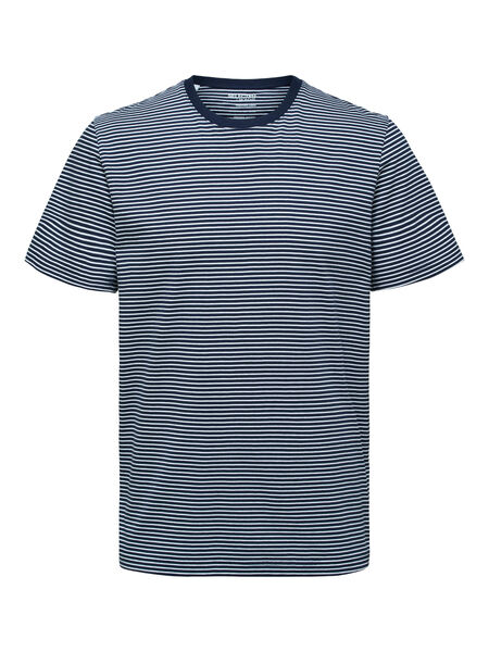 Selected GESTREIFTES T-SHIRT, Navy Blazer, highres - 16080129_NavyBlazer_861558_001.jpg