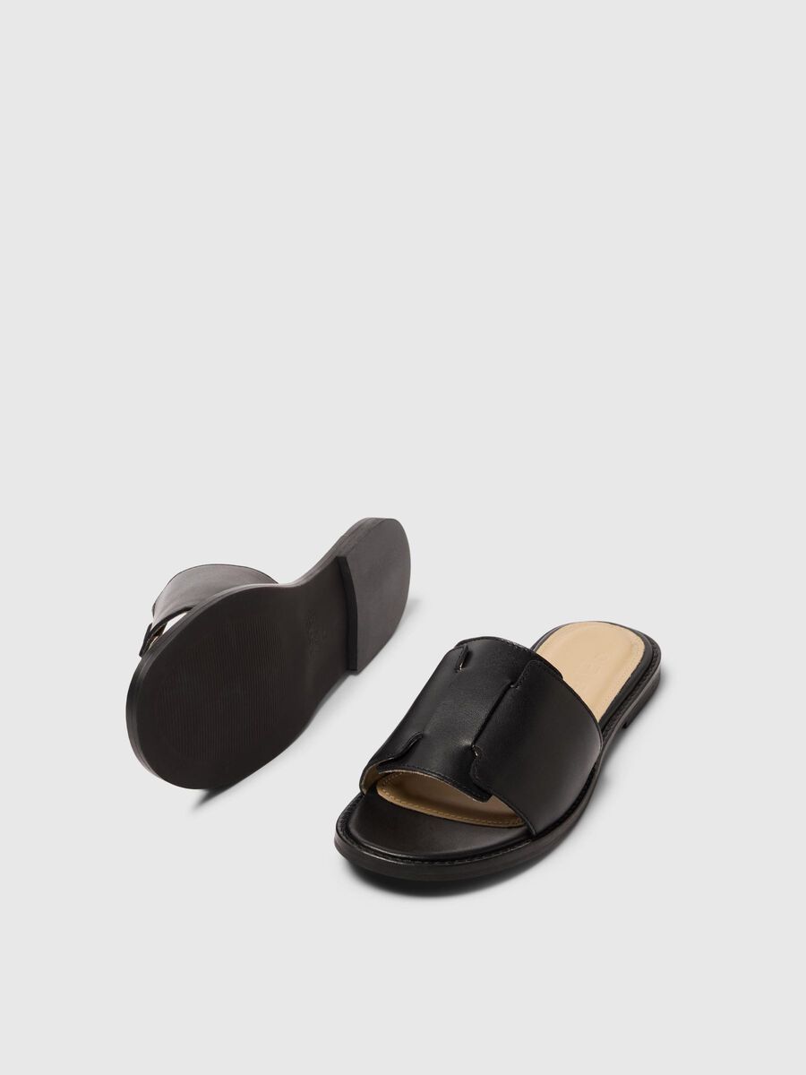 Selected LEATHER SLIDERS, Black, highres - 16092705_Black_005.jpg