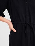 Selected V-NECK SHIRT DRESS, Black, highres - 16090921_Black_006.jpg