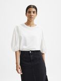 Selected DROPPED SHOULDER PUFF SLEEVED TOP, Snow White, highres - 16080761_SnowWhite_003.jpg