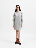 Selected LONG SLEEVED KNITTED DRESS, Light Grey Melange, highres - 16082201_LightGreyMelange_005.jpg