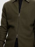Selected KNITTED ZIP-UP CARDIGAN, Forest Night, highres - 16086692_ForestNight_006.jpg