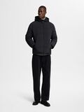 Selected HOODED PUFFER JACKET, Black, highres - 16089957_Black_005.jpg