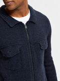 Selected KNITTED ZIP UP CARDIGAN, Sky Captain, highres - 16080675_SkyCaptain_876440_006.jpg