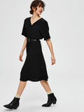 Selected SHORT-SLEEVED - MIDI DRESS, Black, highres - 16071690_Black_008.jpg