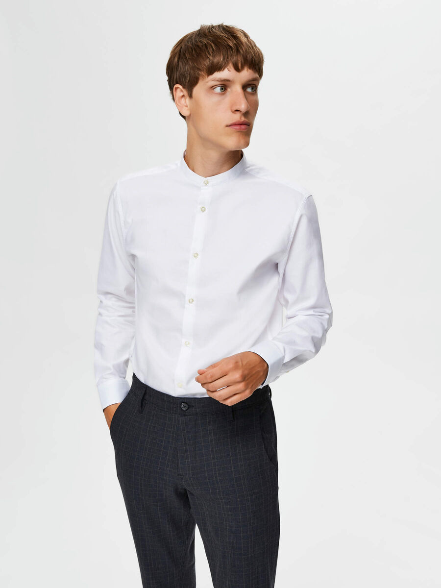 Selected COL MAO - CHEMISE, Bright White, highres - 16075810_BrightWhite_003.jpg