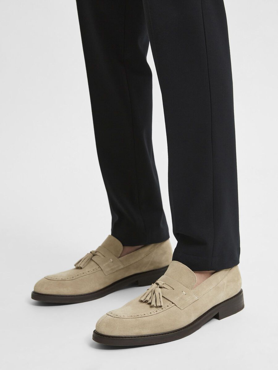Selected SUEDE PENNY LOAFERS, Sand, highres - 16073042_Sand_003.jpg