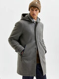 Selected REMBOURRÉE MANTEAU DE LAINE, Grey Melange, highres - 16077640_GreyMelange_008.jpg