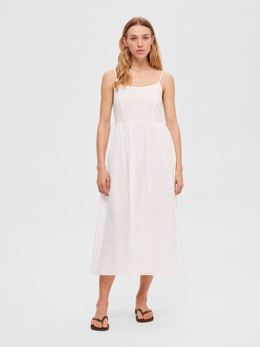 Selected BRODERIE ANGLAISE MIDI DRESS, Bright White, highres - 16092251_BrightWhite_003.jpg