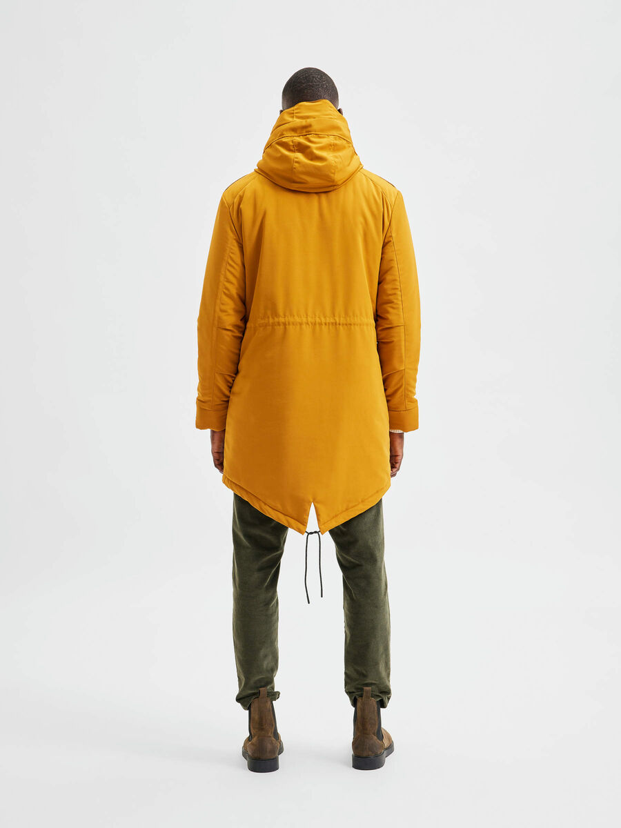 Selected LANGER KAPUZENPARKA MIT HOHEM KRAGEN JACKE, Buckthorn Brown, highres - 16079399_BuckthornBrown_004.jpg