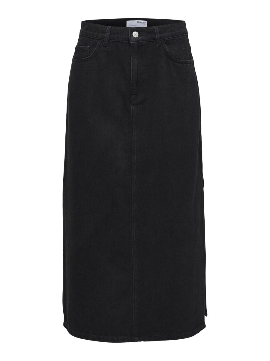 Selected DENIM MIDI SKIRT, Black Denim, highres - 16080584_BlackDenim_001.jpg