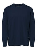 Selected RELAXED FIT LÅNGÄRMAD T-SHIRT, Navy Blazer, highres - 16078605_NavyBlazer_001.jpg