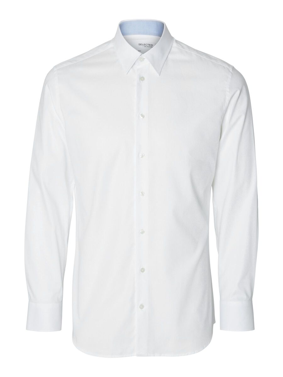 Selected COTTON SHIRT, White, highres - 16090212_White_001.jpg