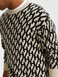 Selected JACQUARD PATTERN KNITTED PULLOVER, Oatmeal, highres - 16081043_Oatmeal_891085_006.jpg
