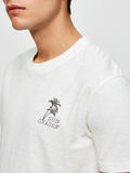 Selected BIOLOGISCH KATOENEN T-SHIRT, Egret, highres - 16073662_Egret_006.jpg