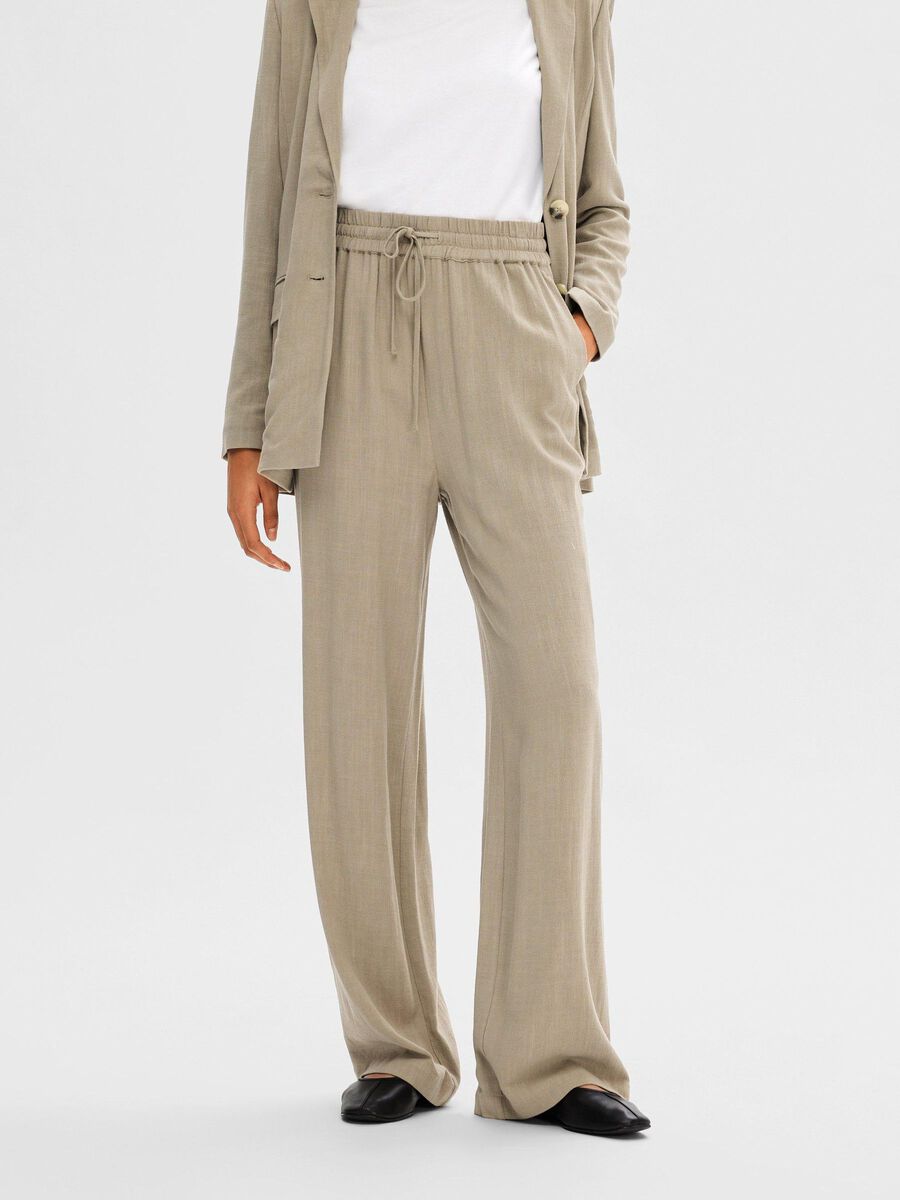 Selected HIGH-WAISTED TROUSERS, Greige, highres - 16089062_Greige_003.jpg