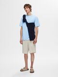 Selected SHORT-SLEEVED RELAXED FIT T-SHIRT, Cashmere Blue, highres - 16077385_CashmereBlue_005.jpg