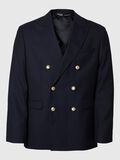 Selected À SIMPLE BOUTONNAGE EN LAINE MÉLANGÉE BLAZER, Dark Navy, highres - 16095790_DarkNavy_001.jpg